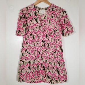 Osei Duro pink linen tunic, size small